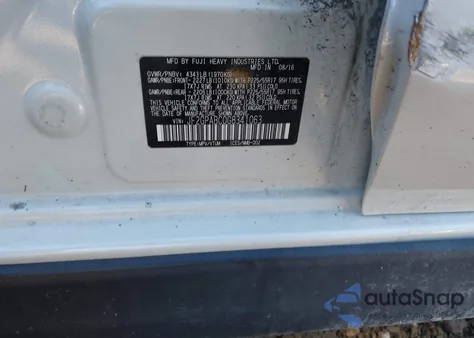 2016 Subaru Crosstrek 2.0I Premium from USA, damaged, VIN JF2GPABC0G8341063